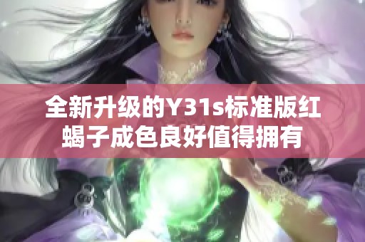 全新升级的Y31s标准版红蝎子成色良好值得拥有