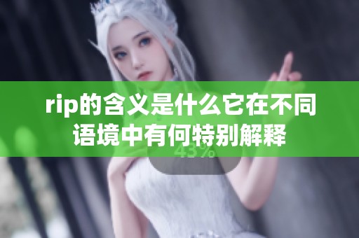 rip的含义是什么它在不同语境中有何特别解释
