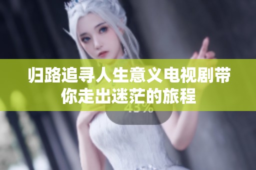 归路追寻人生意义电视剧带你走出迷茫的旅程